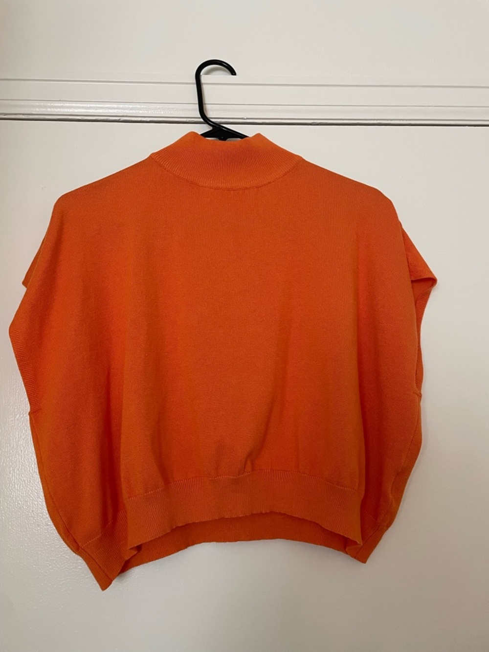 Orange Mock Neck Women’s Sweater
